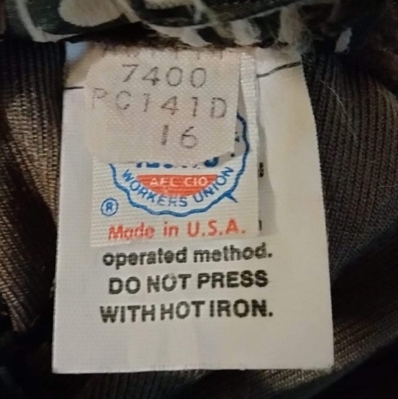 1970s dead stock ACT III 2 pc Velveteen long top & pants set. - Picture 11 of 12